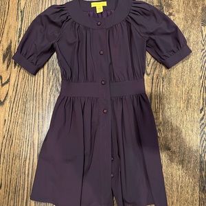 Catherine Malandrino size 6 Mauve Button dress